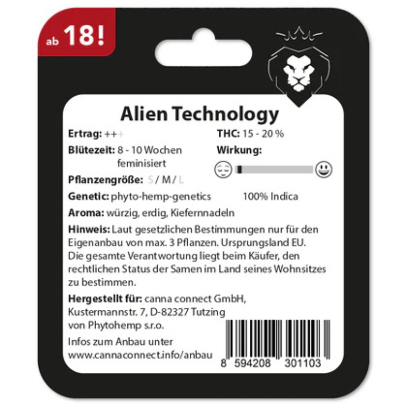 Hanfsamen Alien Technology feminisiert
